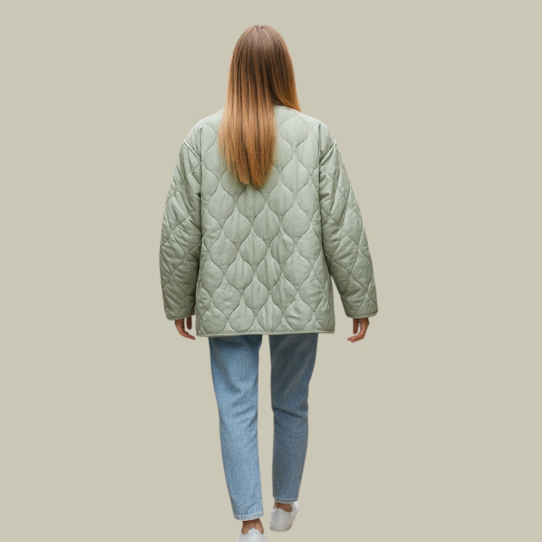 Womens Jacket Padded Puffer Long Autumn