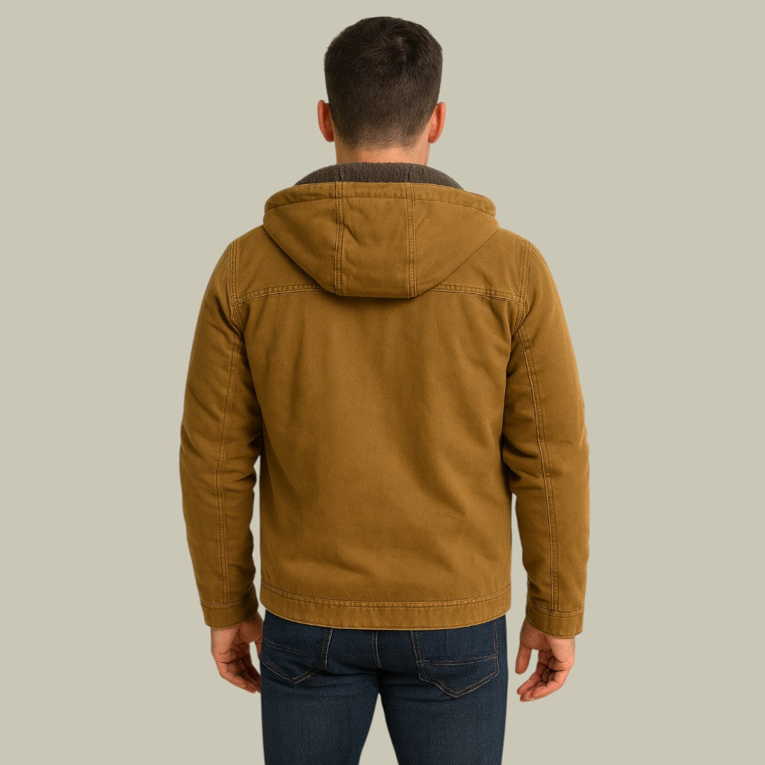 Mens Jacket Hooded Autumn Warmth