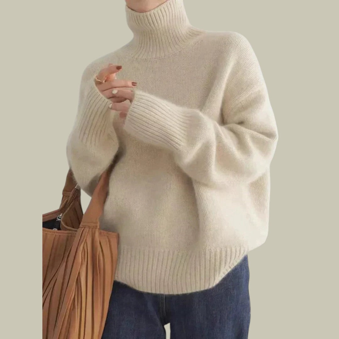 Womens Wool Turtleneck Sweater