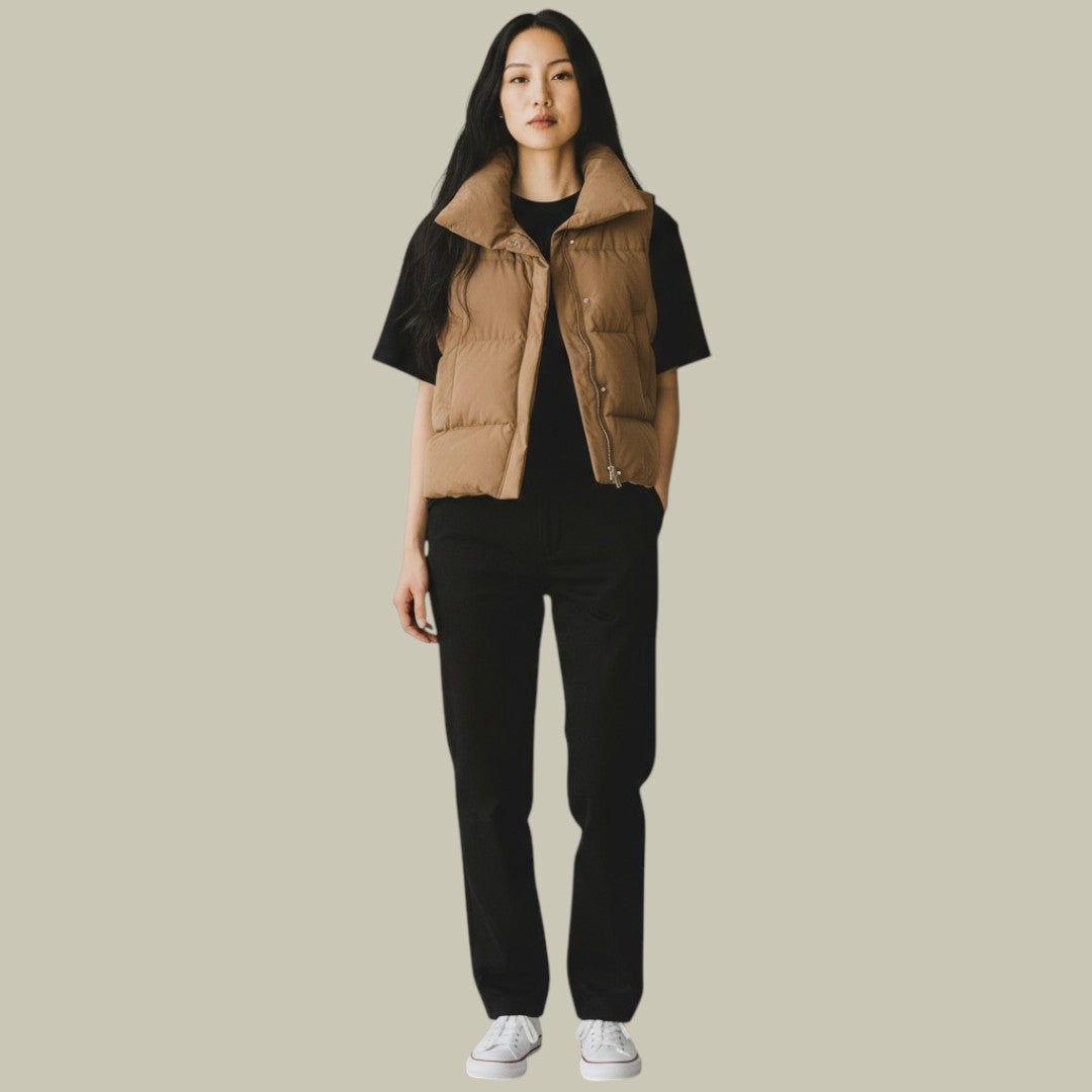 Womens Sleeveless Down Coat