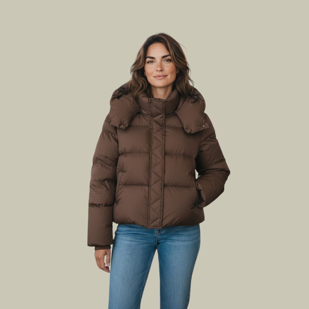 Womens Winter Jacket Padded Warm Hooded