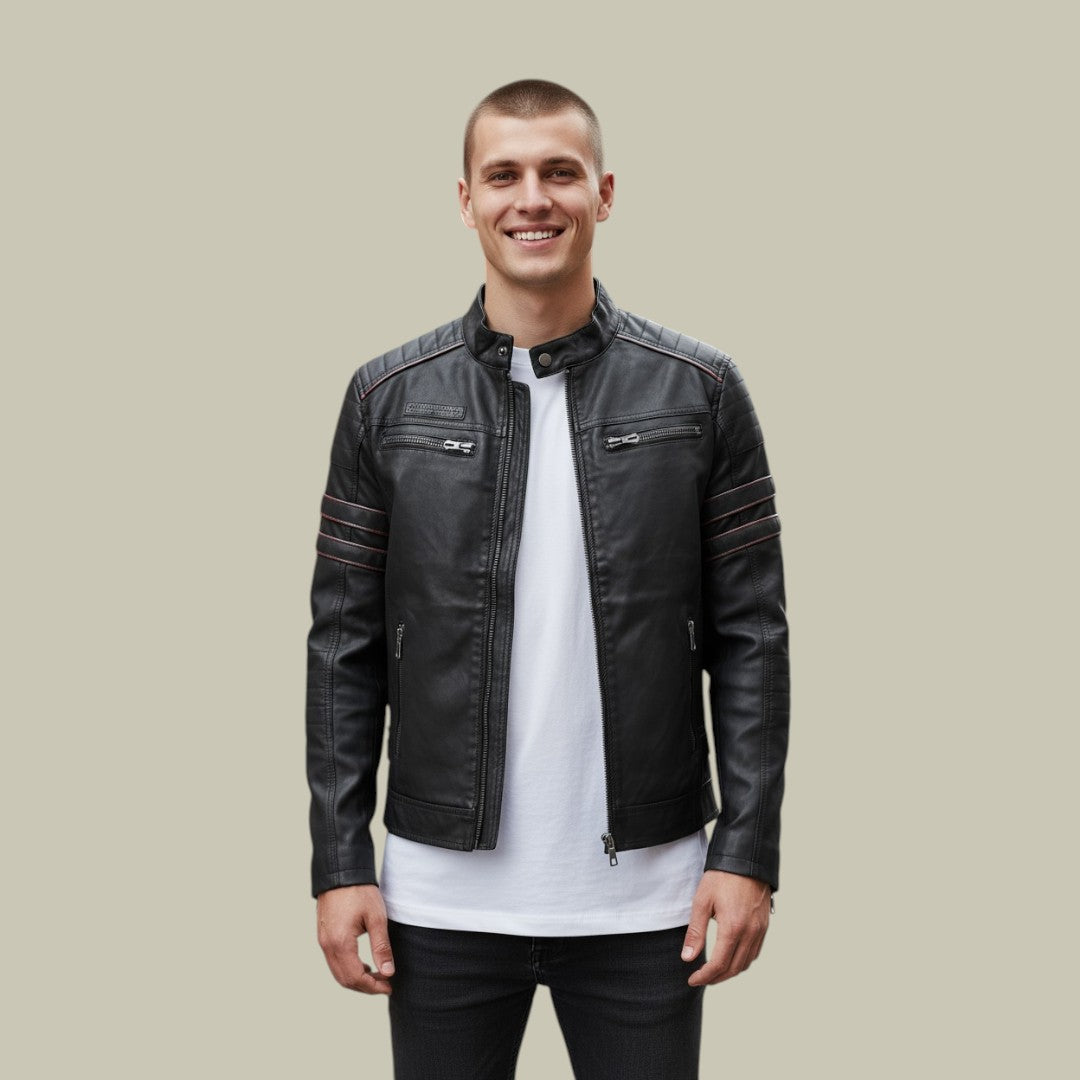 Men’s Leather Jacket Autumn