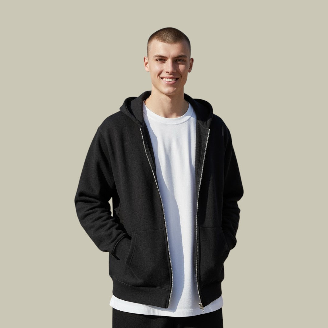 Mens Hoodie Oversized Full Zip
