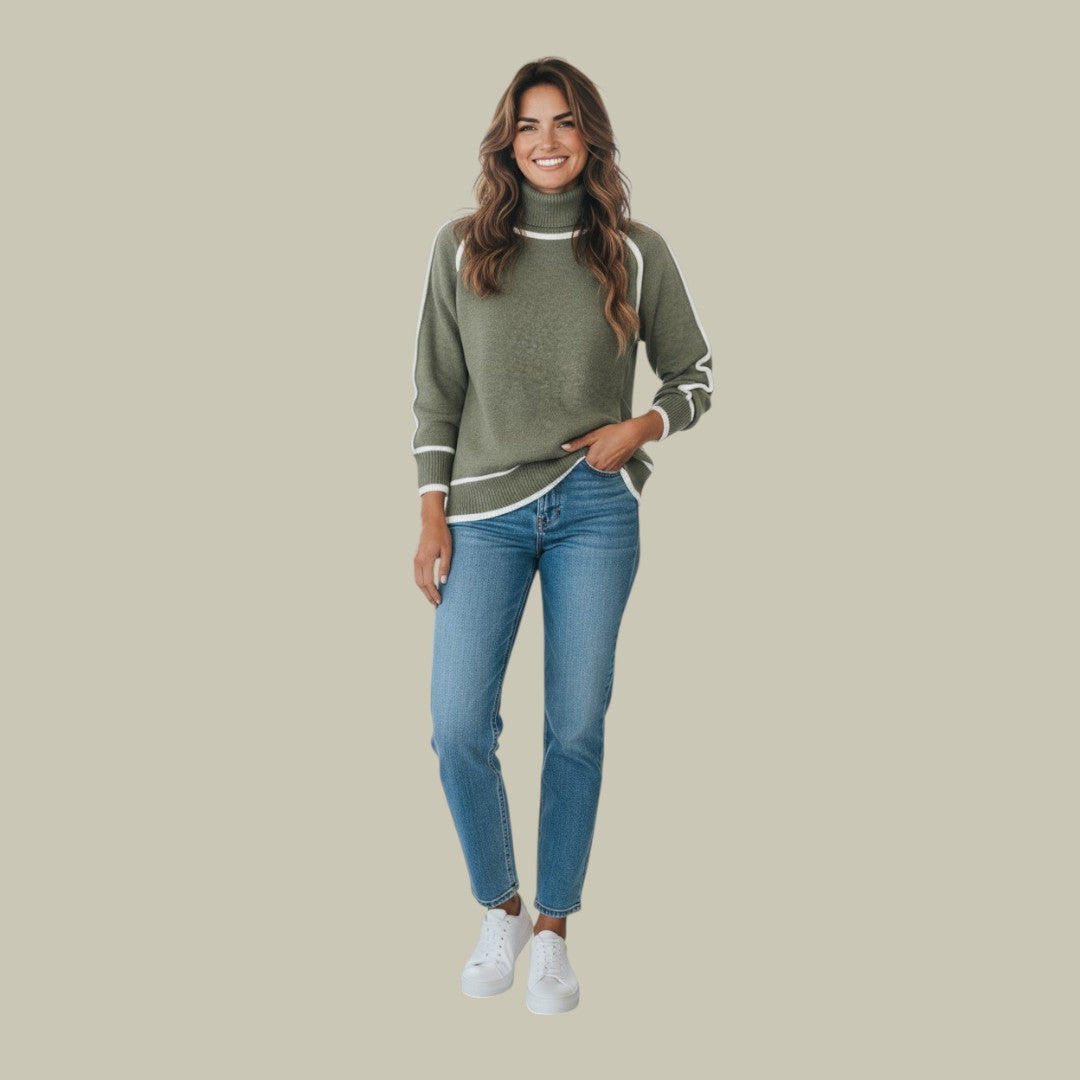 Womens Turtleneck Sweater Warm