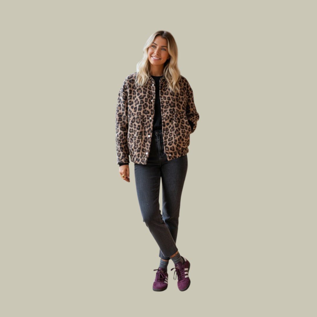 Womens Leopard Print Jacket
