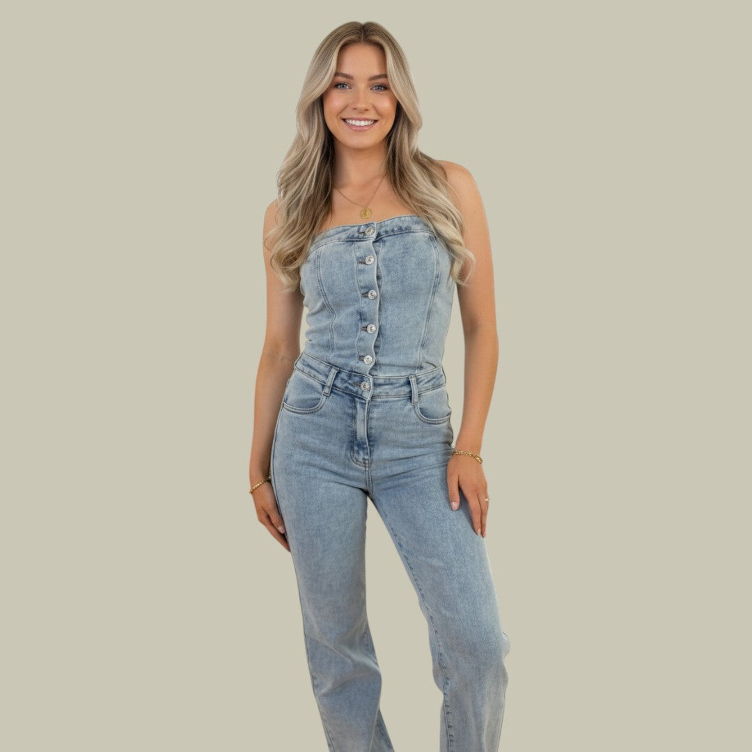 Womens Denim Jumpsuit