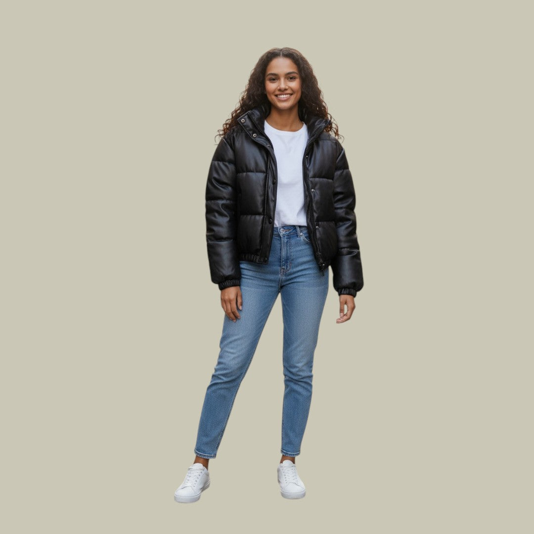 Womens Short Puffer Down Jacket