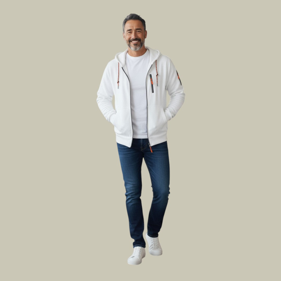 Mens Premium Cardigan Hooded
