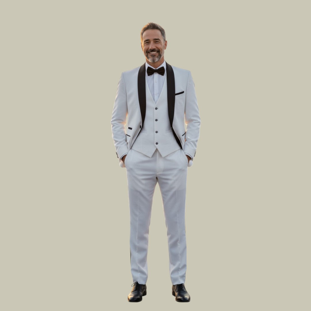 Mens Tuxedo Three Piece Suit