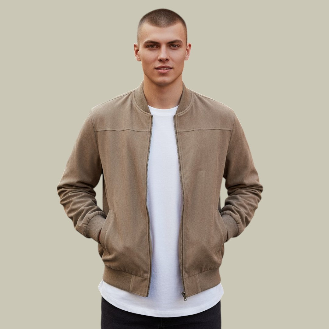Mens Suede Jacket Autumn