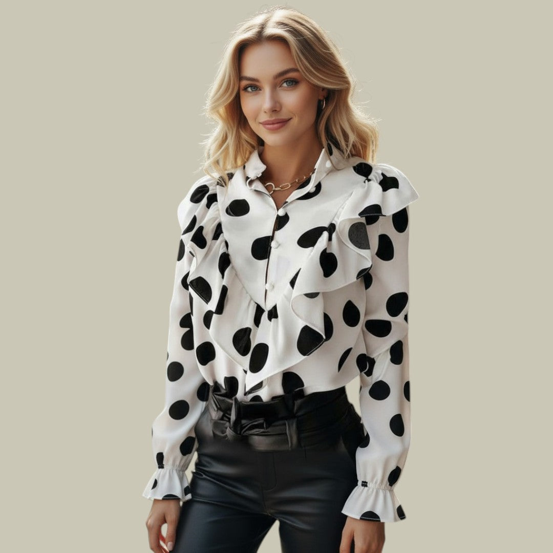 Womens Polka Dot Blouse