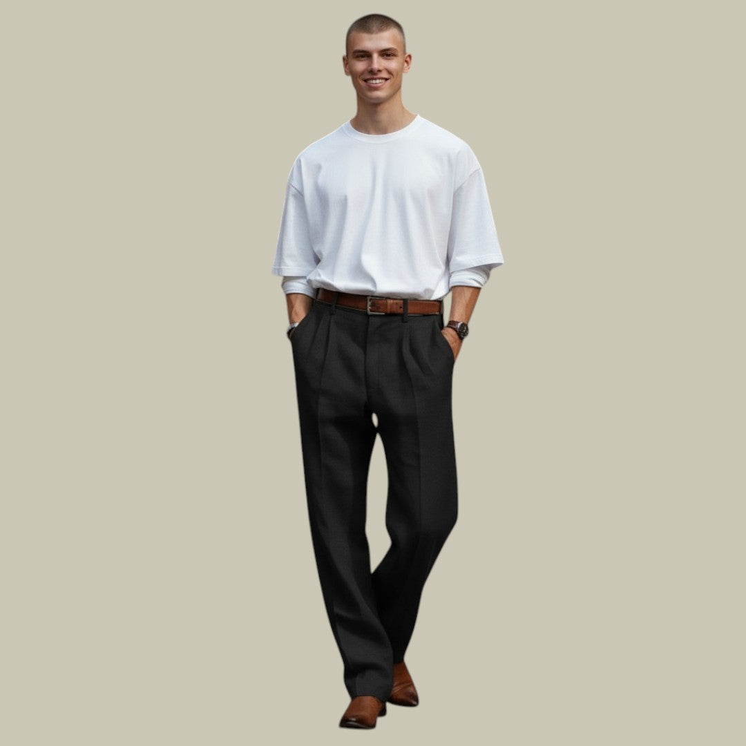 Mens Pants Wide Classy