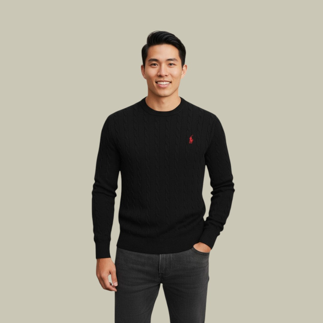 Mens Knitted Sweater Cable