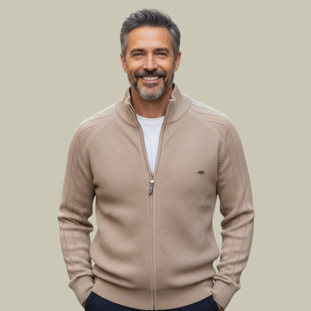 Mens Cardigan Slim Fit Knitted