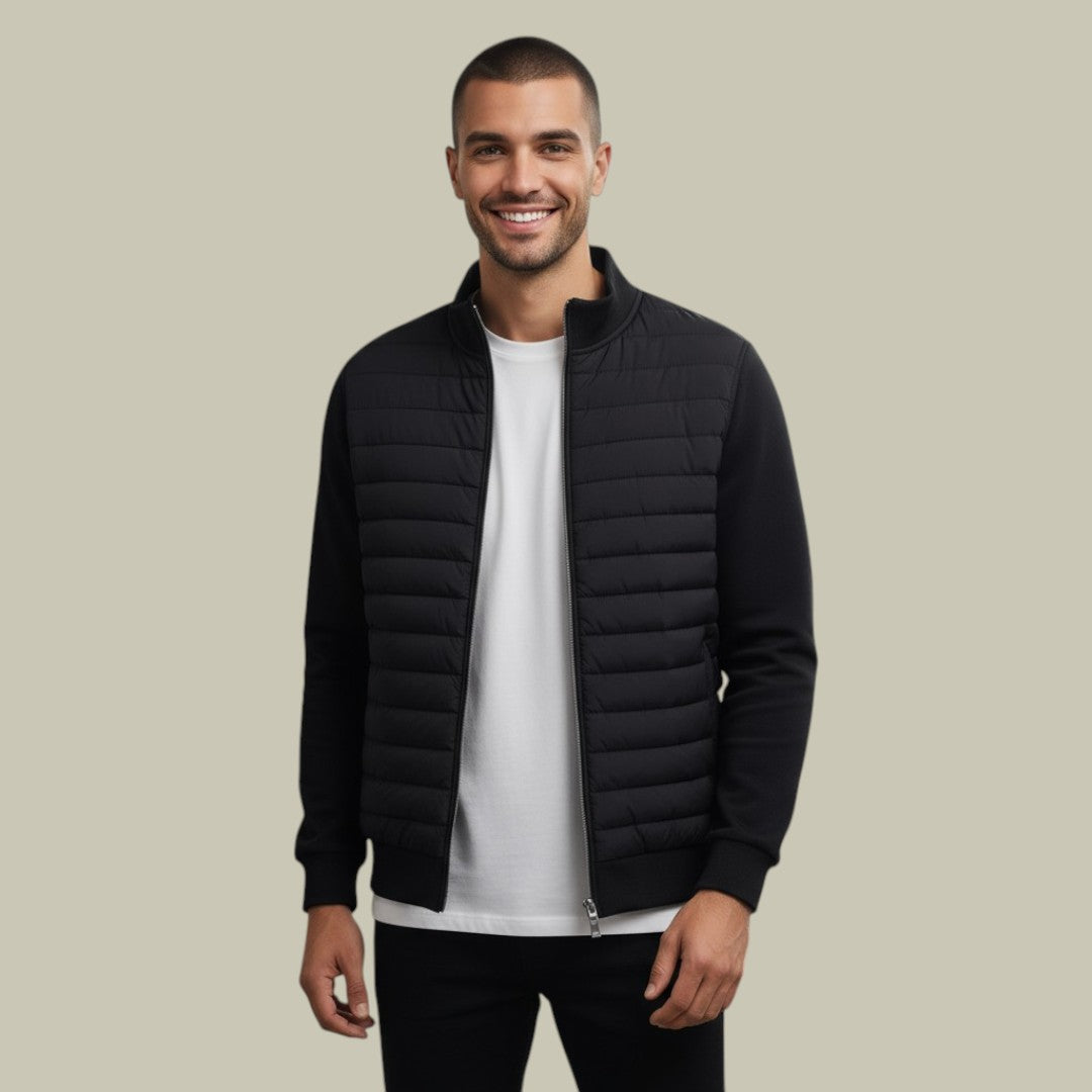 Mens Bomber Jacket Padded Front Autumn