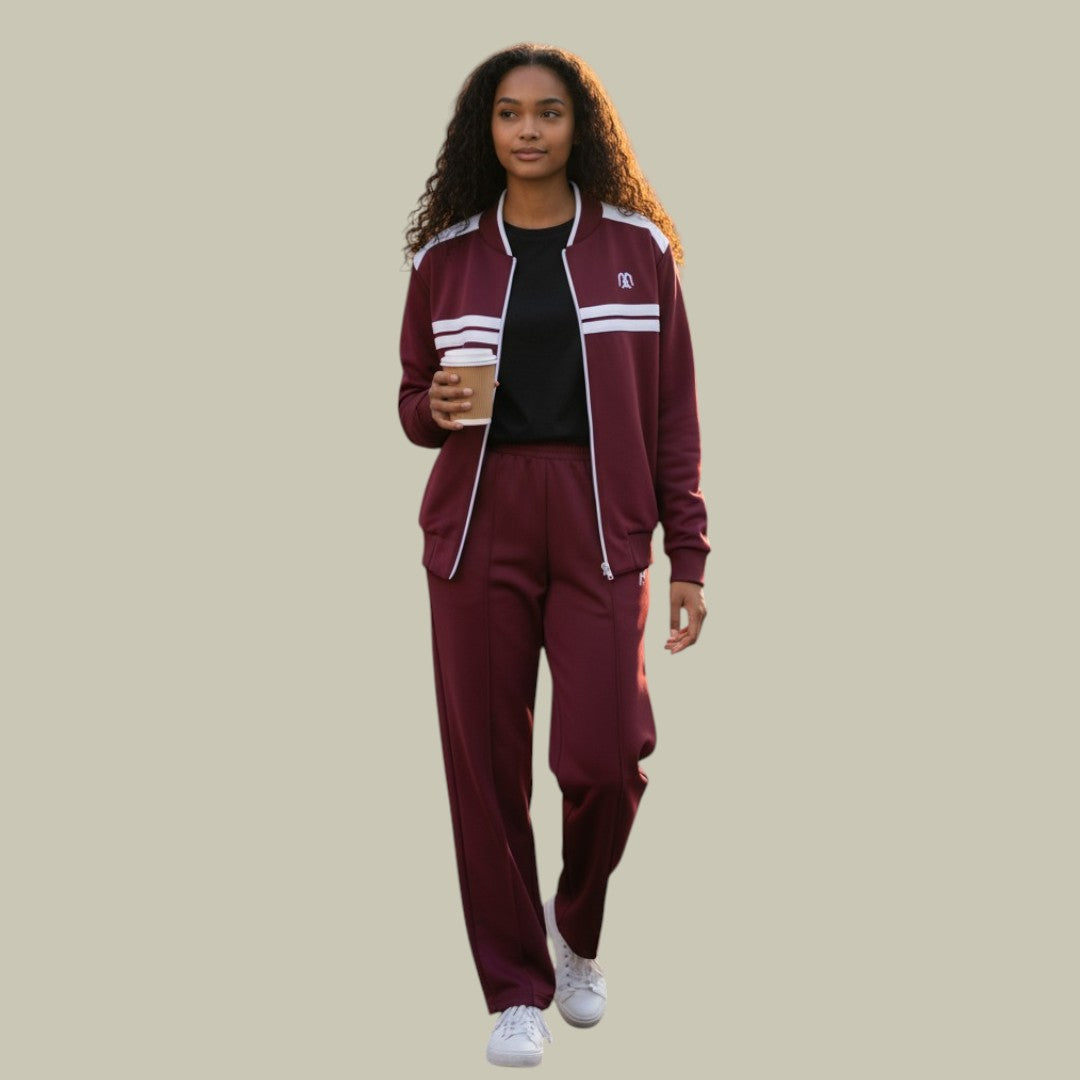 Womens Lounge Set Bordeaux