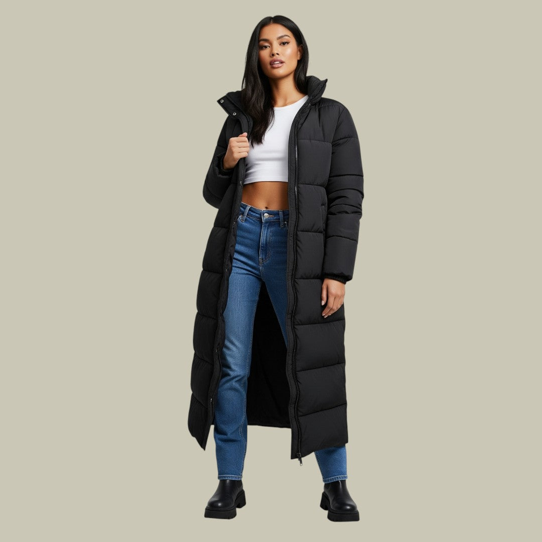 Womens Puffer Jacket Long Padded