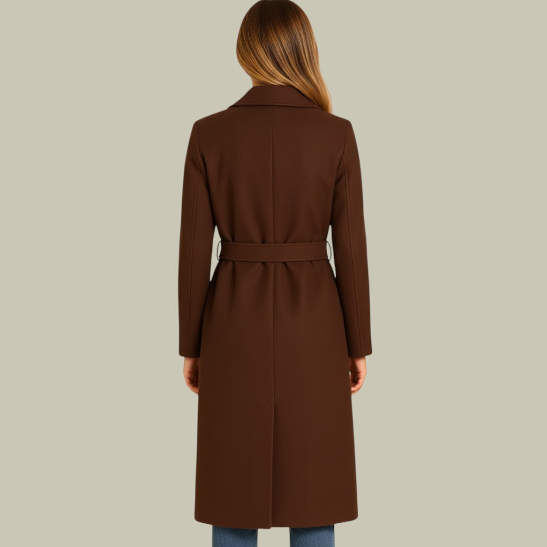 Womens Coat Double-Breasted Autumn
