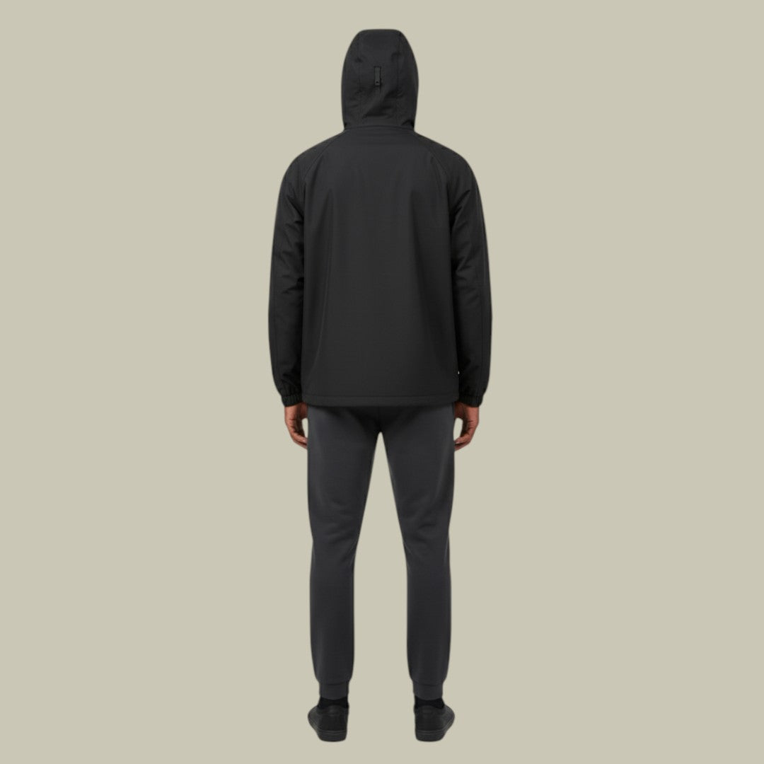 Mens Hoodie Jacket Lightweight Outdoor Black