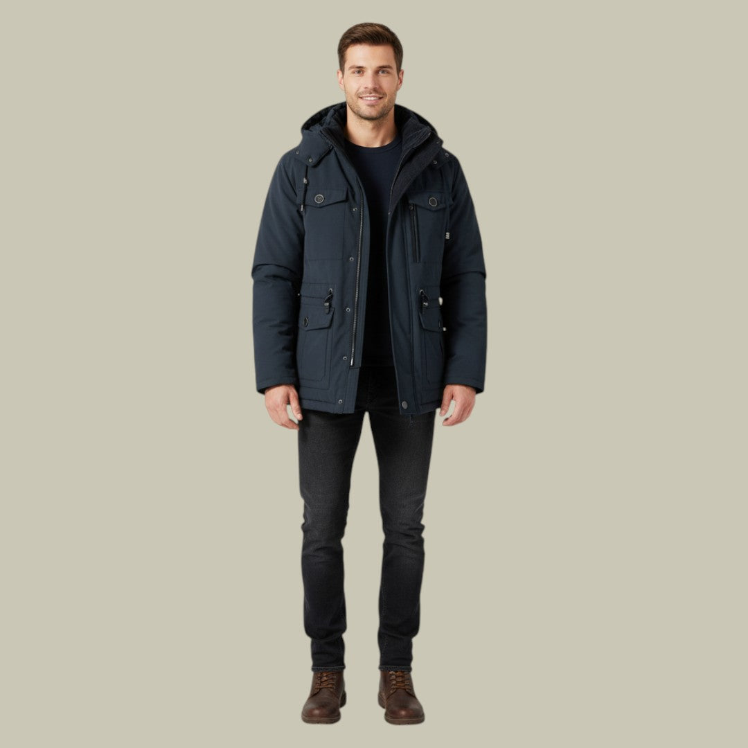 Mens  Parka Winter Warm Hooded