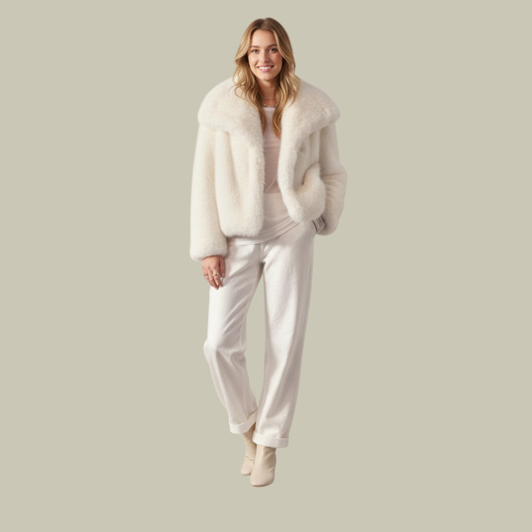 Womens Jacket Fluffy Coat Warm
