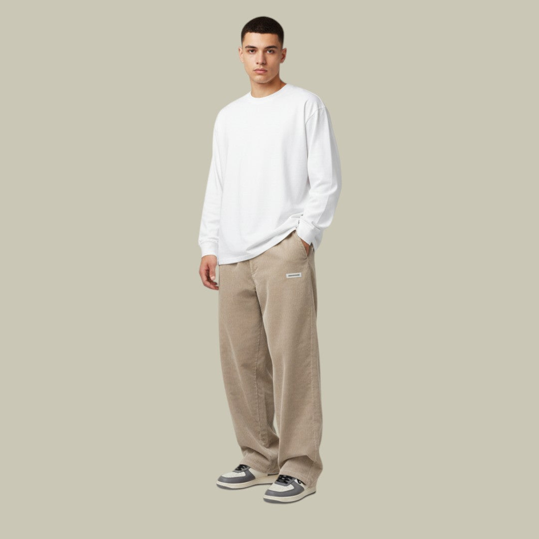 Mens Corduroy Trousers Casual Look