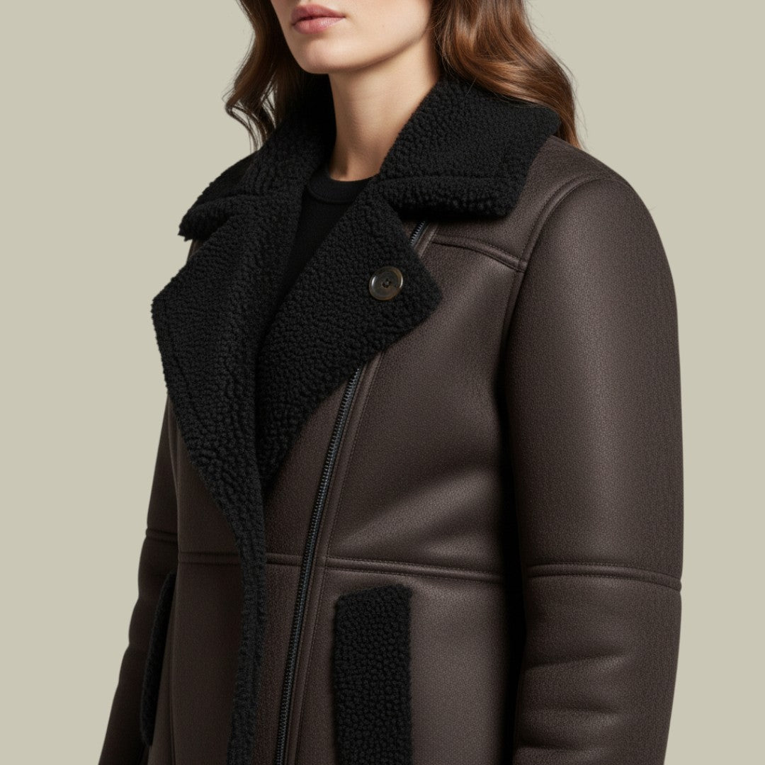 Womens Winter Jacket Brown