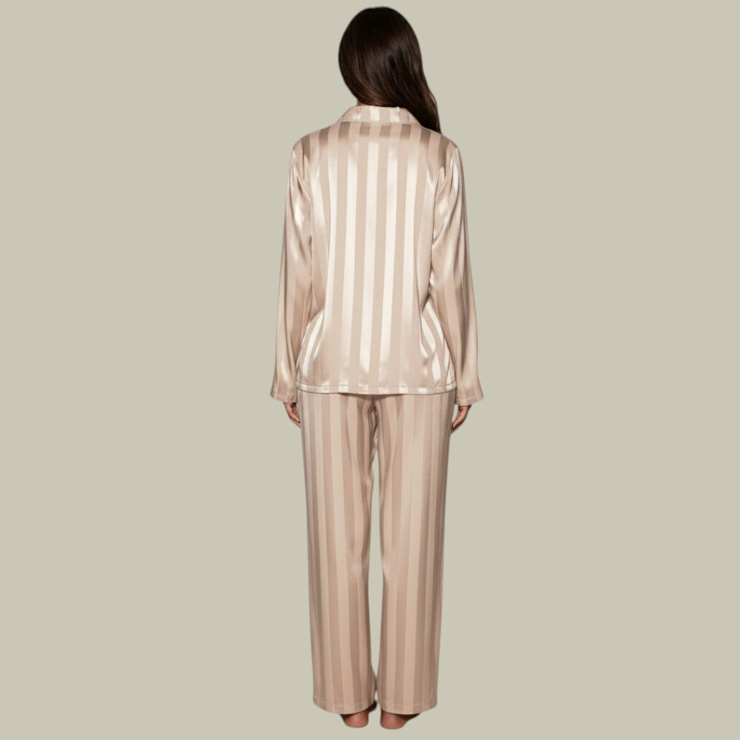 Womens Pajama Set Striped