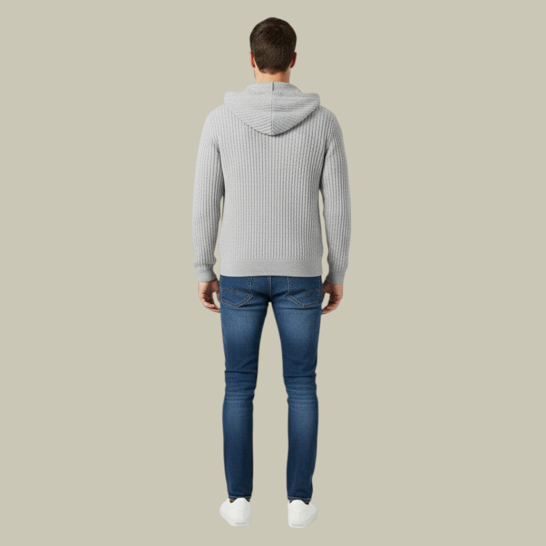 Mens Cardigan Ribbed Comfort