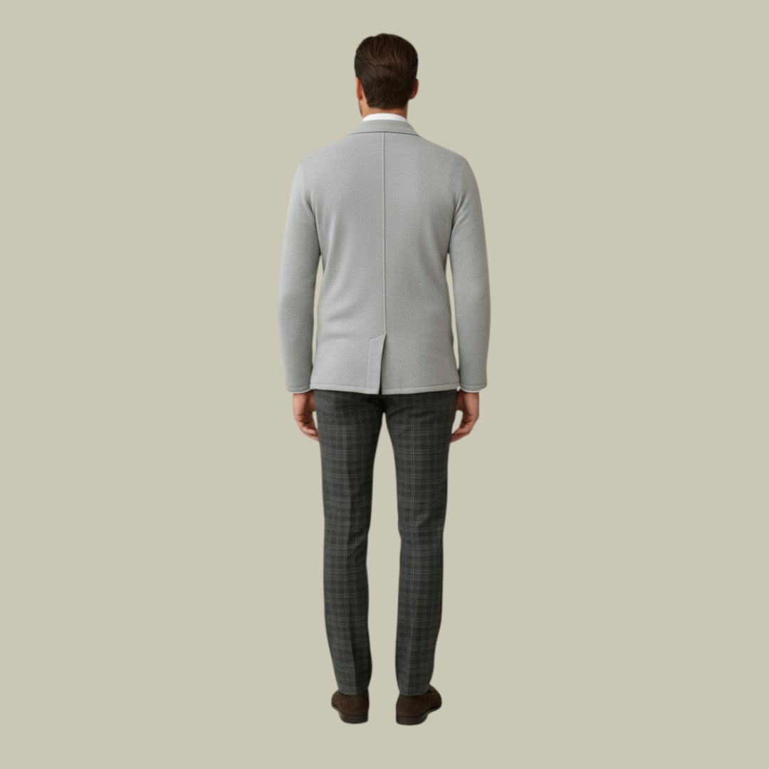 Mens Cardigan Blazer Business Autumn