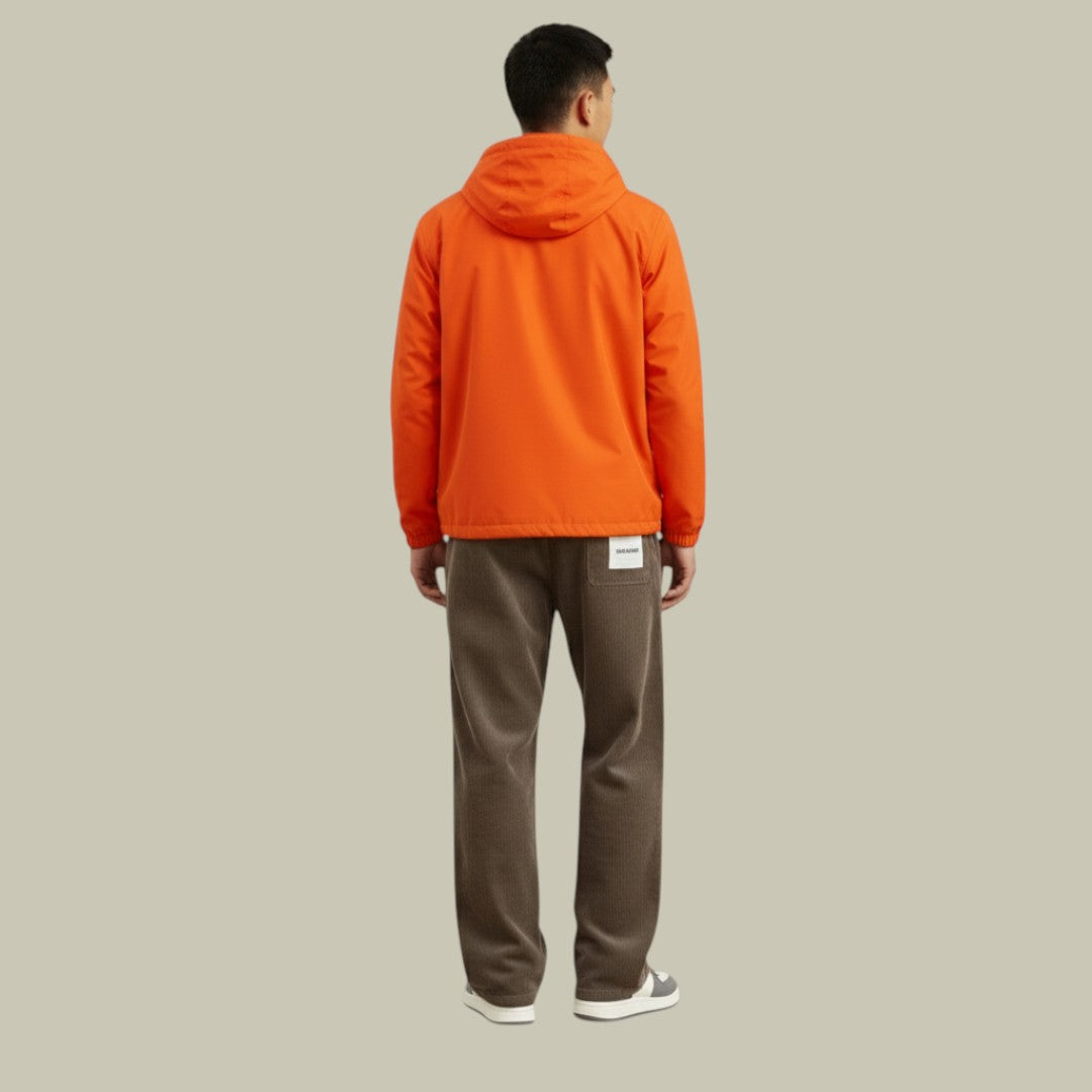 Mens Jacket Windbreaker Lightweight Hooded