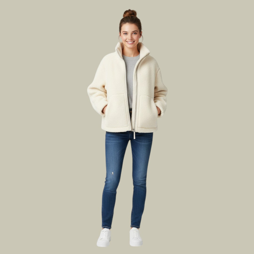 Womens Jacket Reversible Fleece Autumn