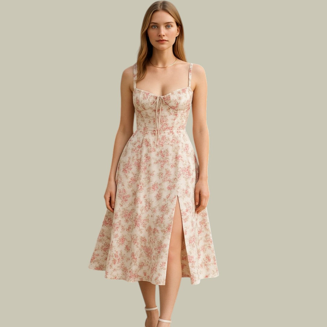 Lux & Classy  • Women's Stylish Midi Corset Dress