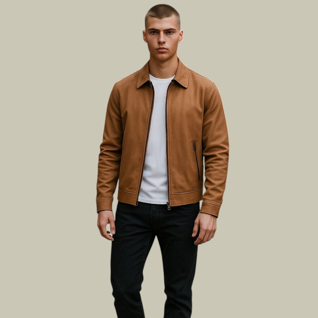 Lux & Classy • Men's Stylish Suede Spring Jacket