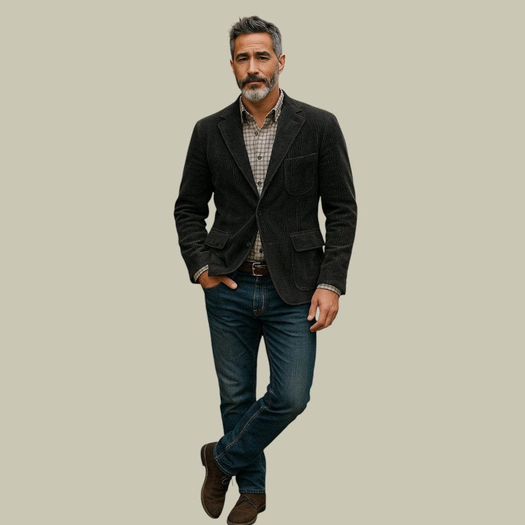 Lux & Classy • Men’s Vintage Corduroy Jacket