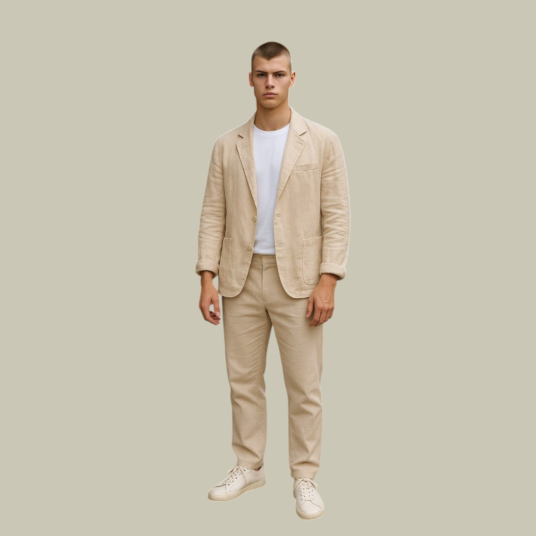 Lux & Classy • Men’s Linen Casual Blazer