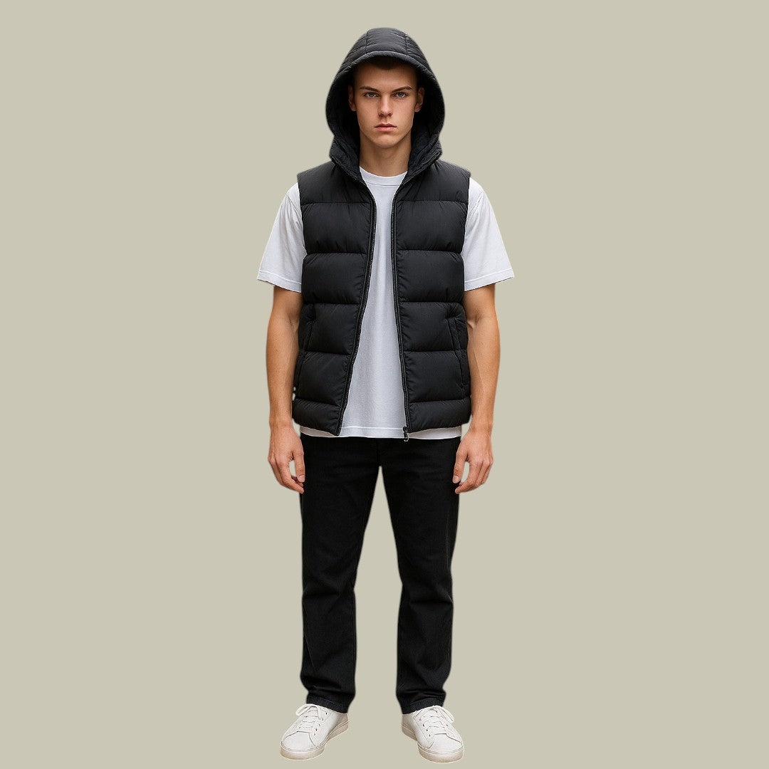 Lux & Classy • Men’s Padded Hooded Bodywarmer