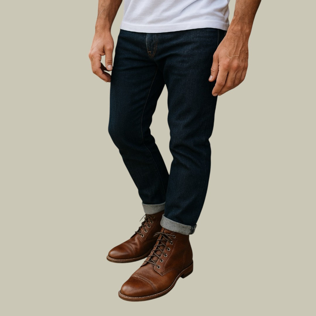 Mens Lace-Up Ankle Boots