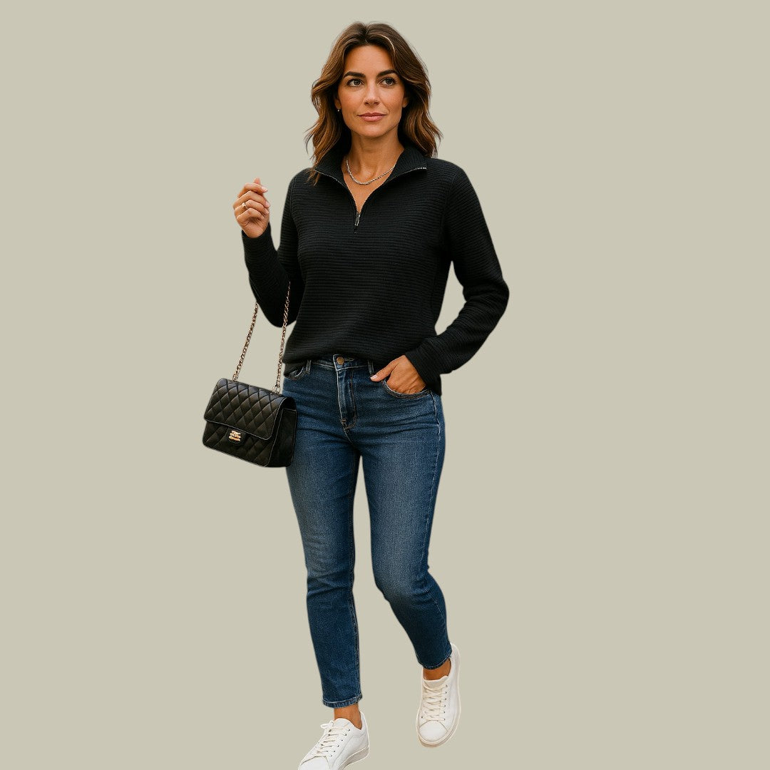 Lux & Classy • Women’s Half Zipper Sweater