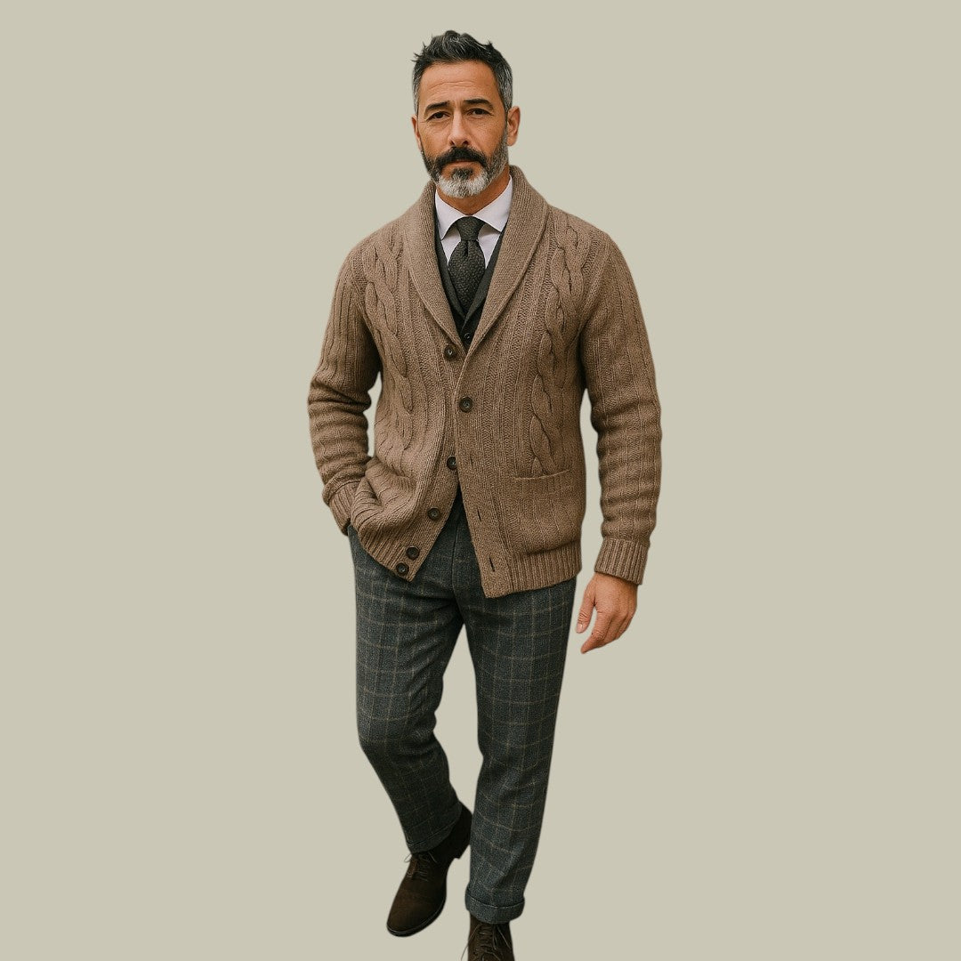 Lux & Classy  • Men's Knitted Cardigan