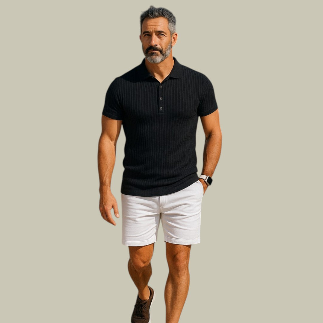 Lux & Classy  • Men's Textured Polo Shirt