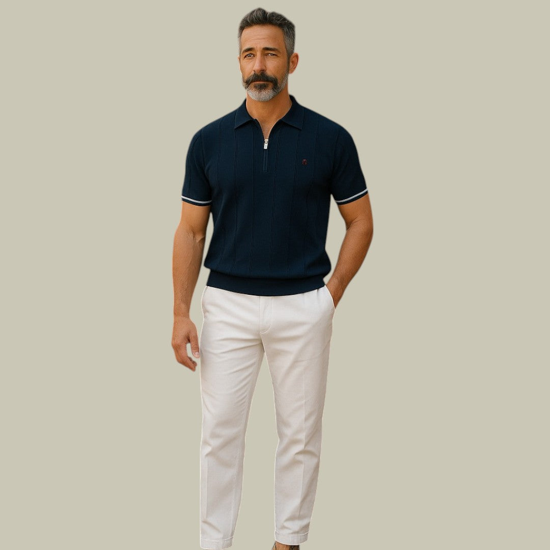 Lux & Classy •  Men's Classy Ribbed Polo