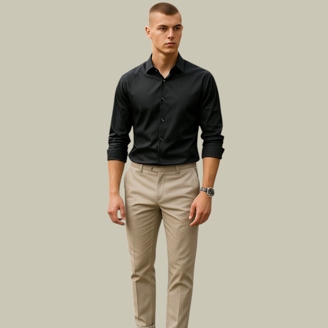 Lux & Classy  • Men's Formal Business Silk Shirt
