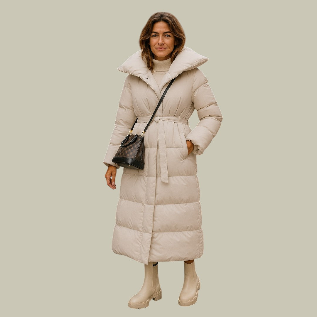 Lux & Classy • Women’s Long Winter Coat with Belt