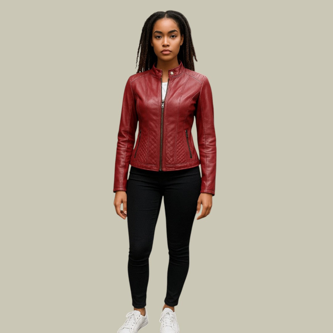 Lux & Classy • Women's Autumn Leather Biker Jacket