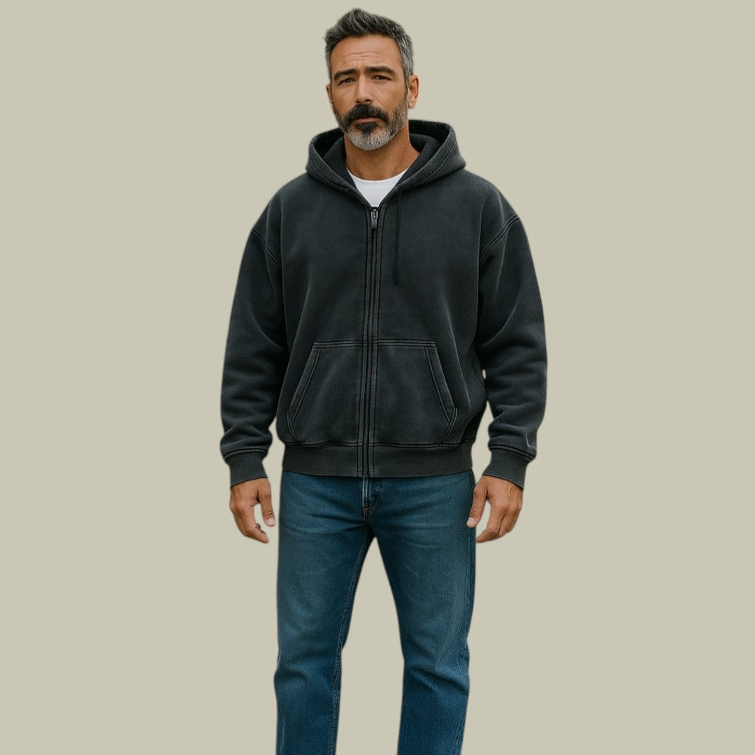 Lux & Classy  • Men's Oversized Zipped Hoodie