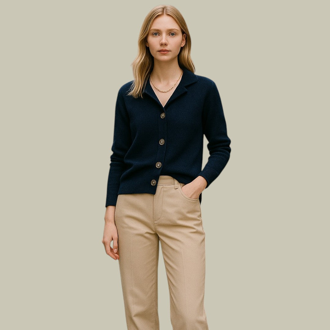 Lux & Classy  • Women's Knitted Cashmere Vest Cardigan