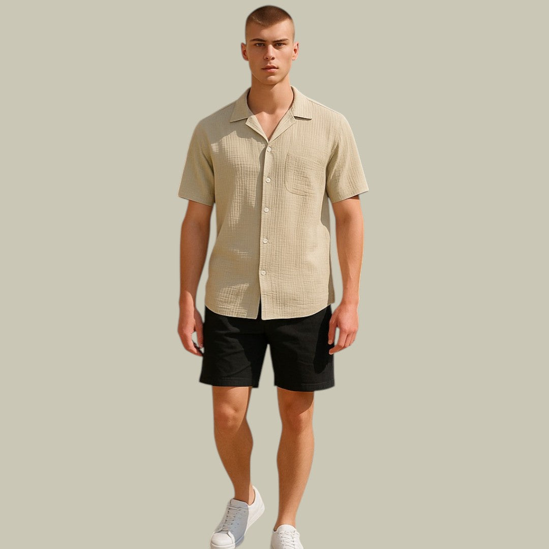 Lux & Classy  • Men's Breathable Casual Linen Shirt