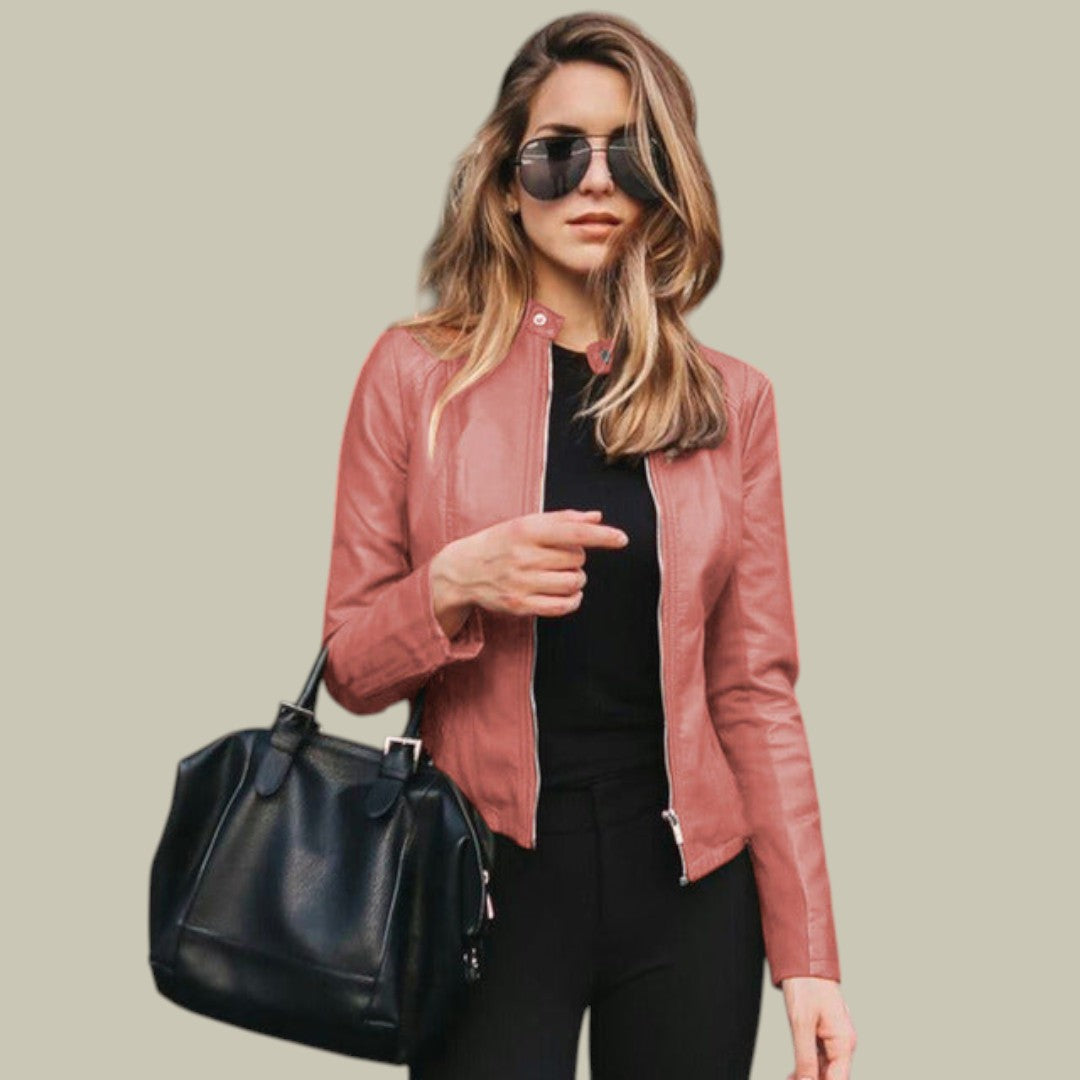 Womens Short Leather Jacket