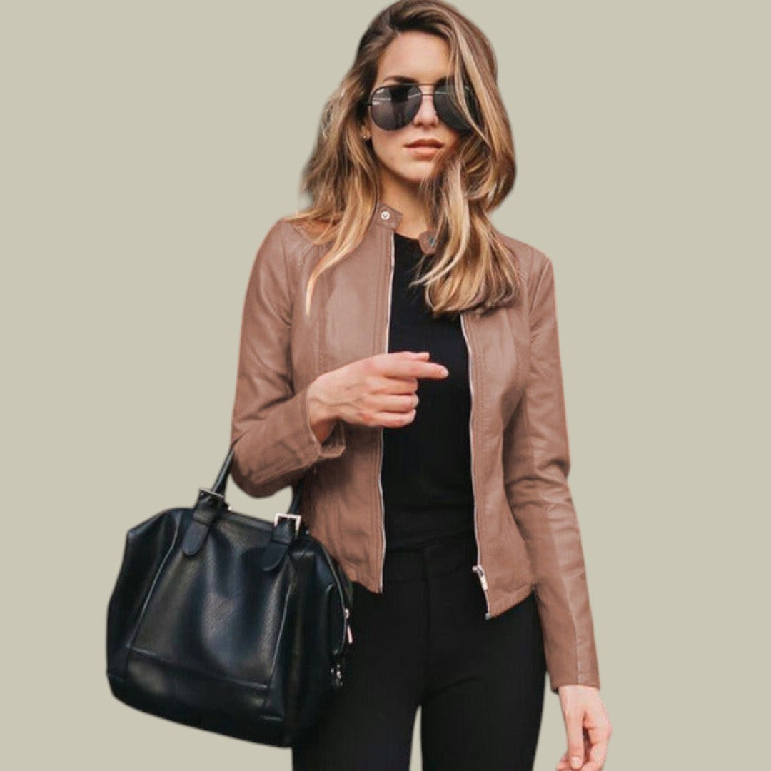 Womens Short Leather Jacket